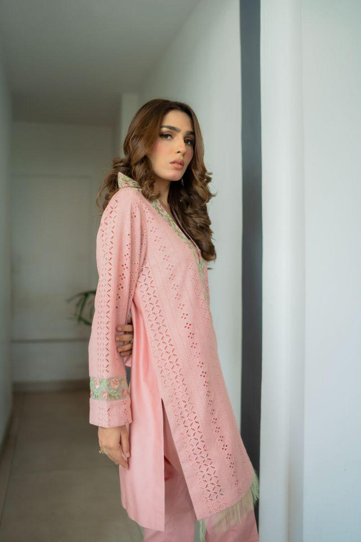 Leon - PETAL PINK - Chikankari - 2 Piece