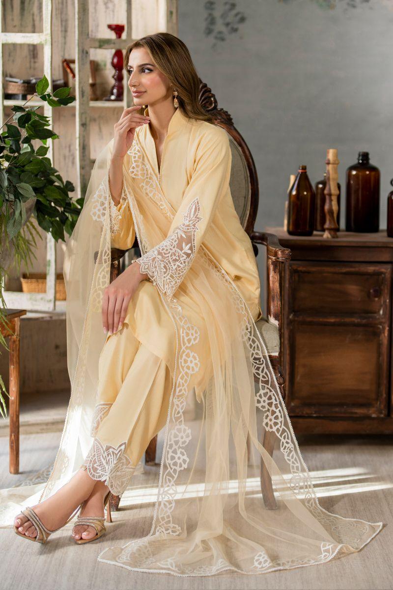 Natasha Kamal - Jayden - light yellow - 3 Piece