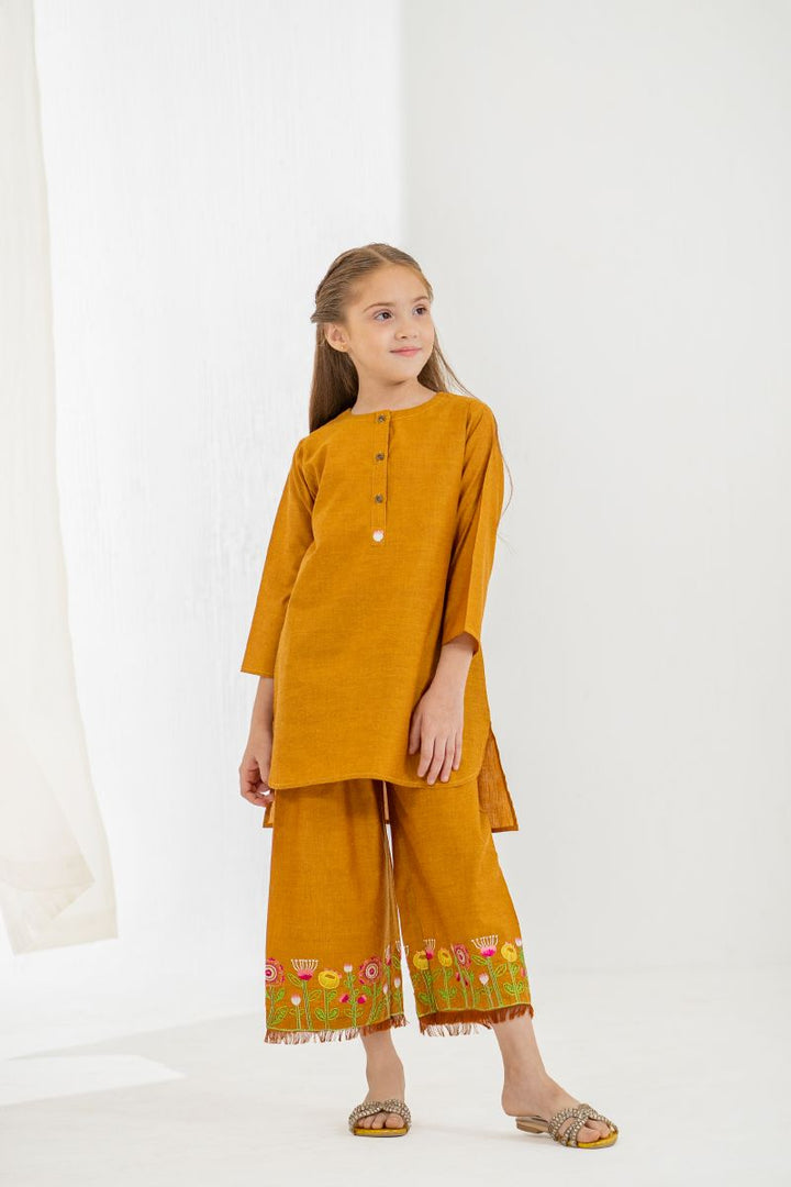 Little Ego - Bloom 2 piece - Mustard - Embroidery - 2 Tone