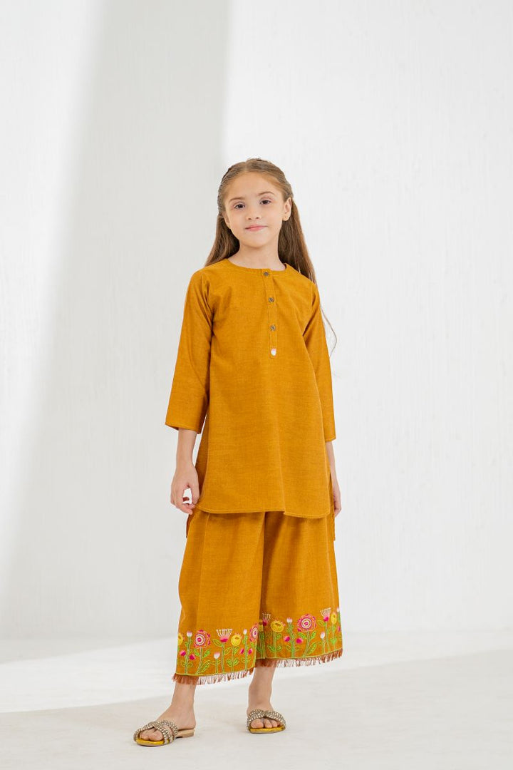 Little Ego - Bloom 2 piece - Mustard - Embroidery - 2 Tone