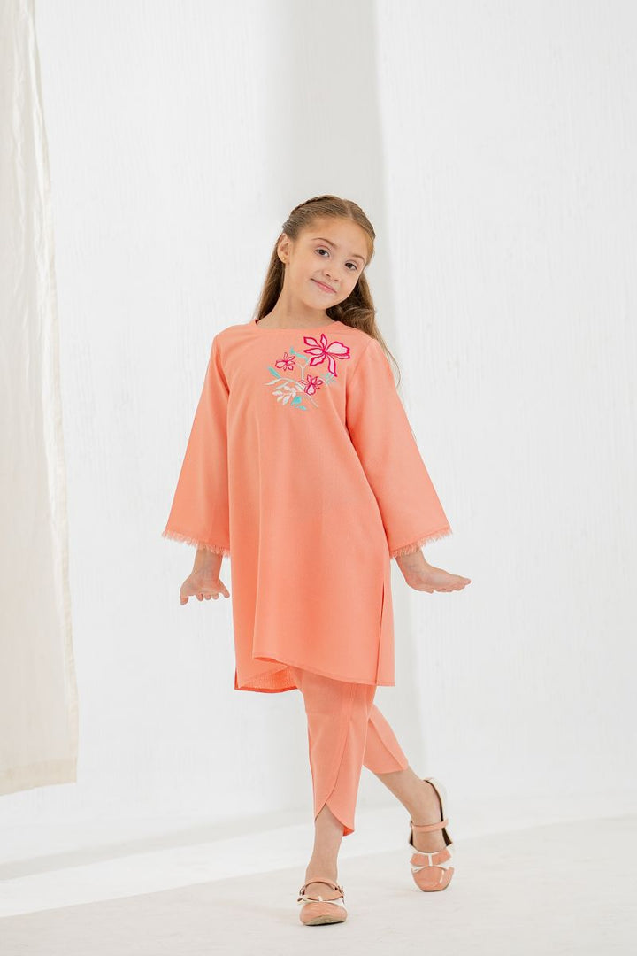 Little Ego - Sweet 2 piece - Peach - Embroidery - Ayudia