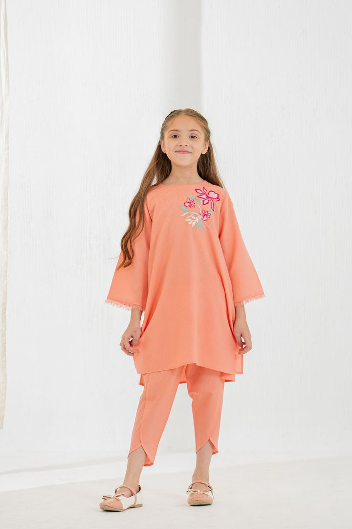 Little Ego - Sweet 2 piece - Peach - Embroidery - Ayudia