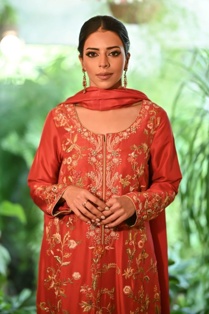 Khayal BY SHAISTA HASSAN - Cashmere pink - raw silk - 3 Piece - Studio by TCS