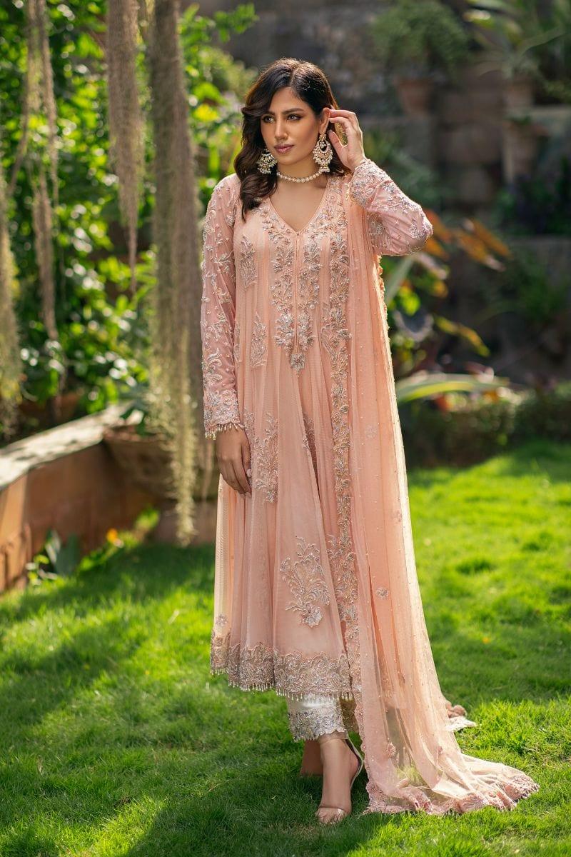 Khayal BY SHAISTA HASSAN - French net peshwas heavily embellished with culottes and embellished french net dupatta - 3 Piece - Studio by TCS