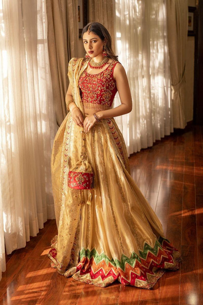 Buy Gold Lehenga Choli Sets for Women by Studiorasa Online | Ajio.com