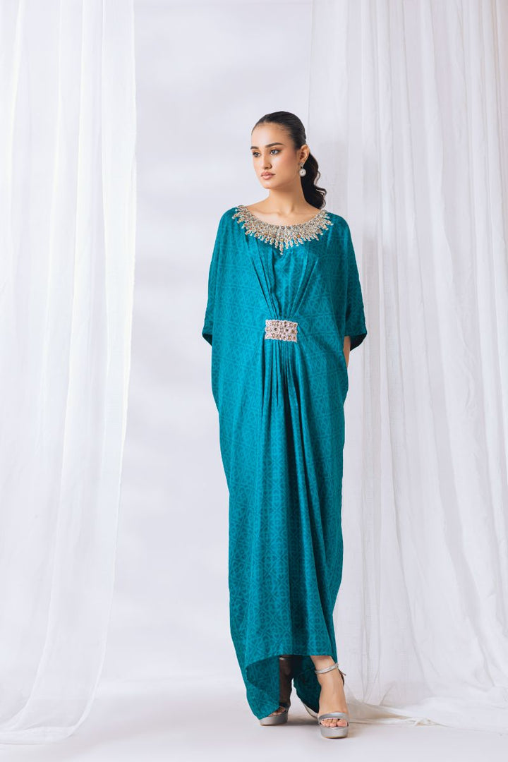 Khayal by Shaista Hasan - Kaftan - Silk Kaftan - 1 Piece