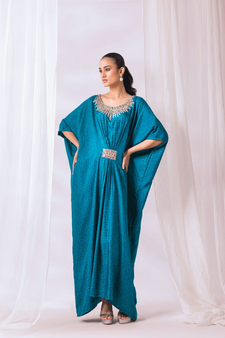 Khayal by Shaista Hasan - Kaftan - Silk Kaftan - 1 Piece