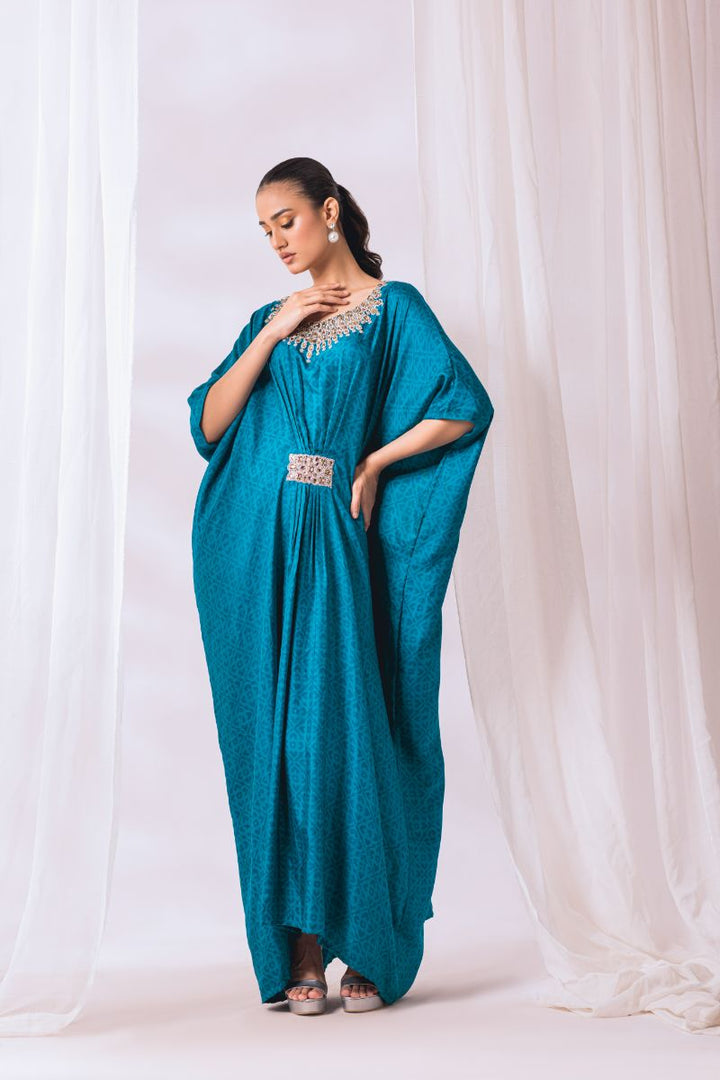 Khayal by Shaista Hasan - Kaftan - Silk Kaftan - 1 Piece