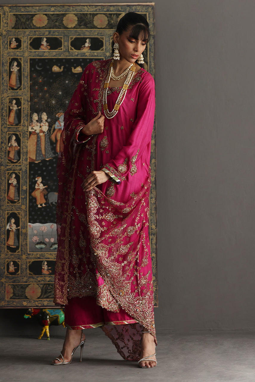 Deepak Perwani - Ktd4085 - Raw Silk - 3 Piece