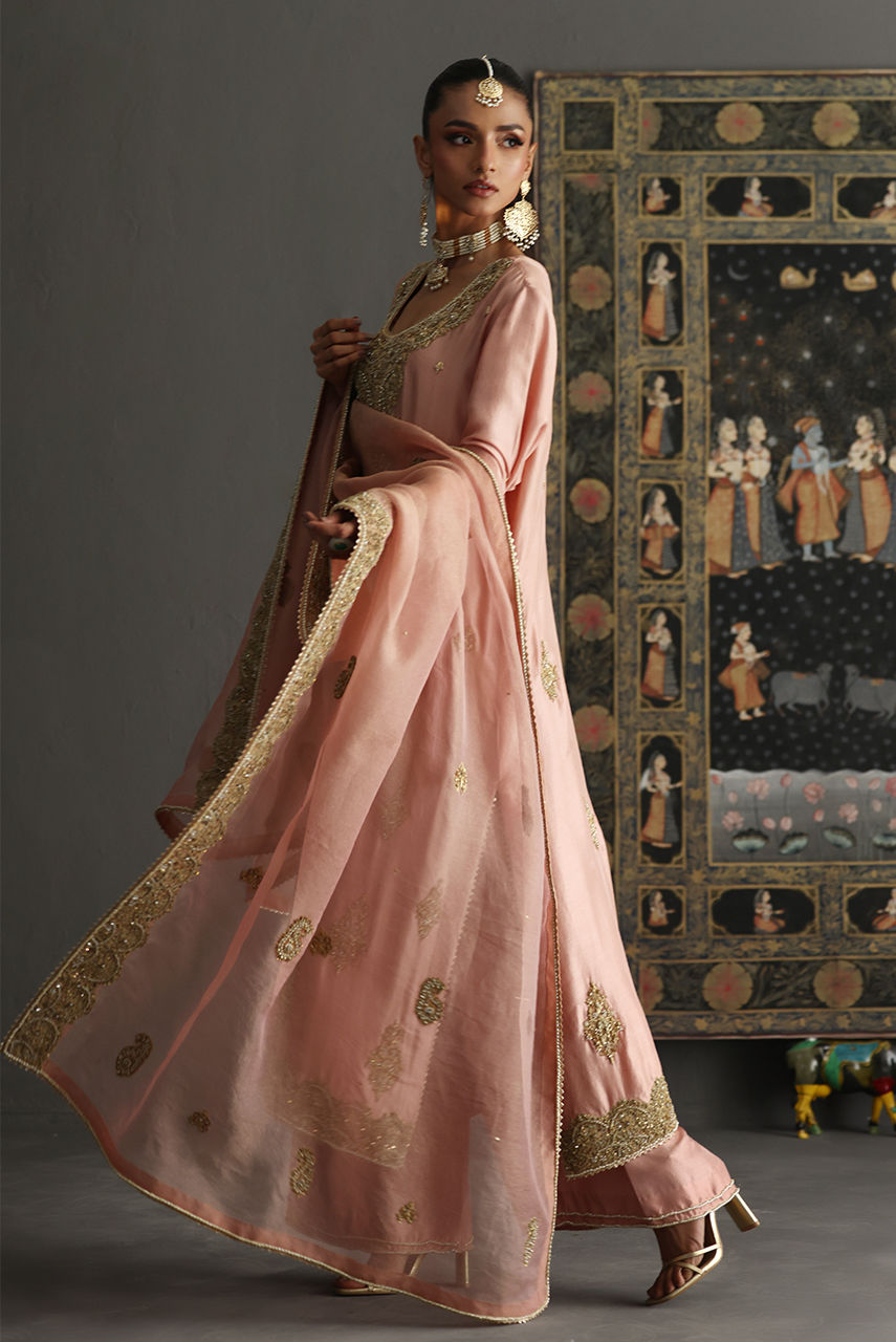 Deepak Perwani - Ktd4106 - Raw Silk - 3 Piece