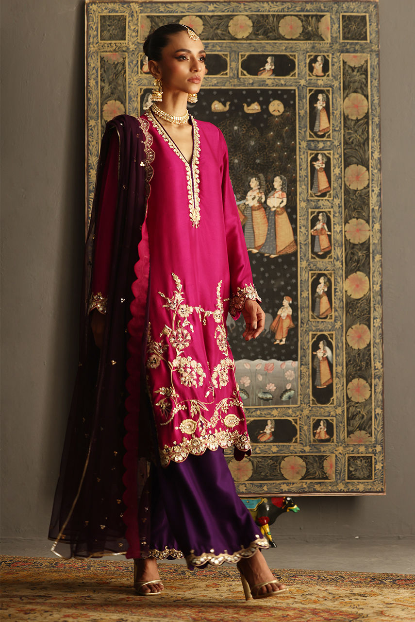 Deepak Perwani - Ktd4115 - Raw Silk - 3 Piece