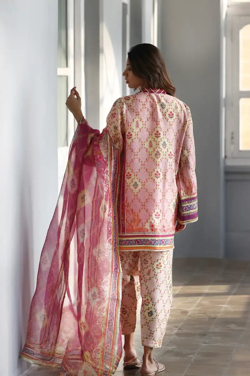 Sania Maskatiya - Lyana (A) - Khaddi Silk & Organza - 3 Piece