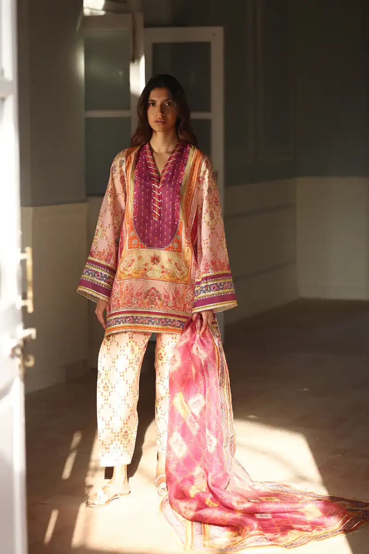 Sania Maskatiya - Lyana (A) - Khaddi Silk & Organza - 3 Piece