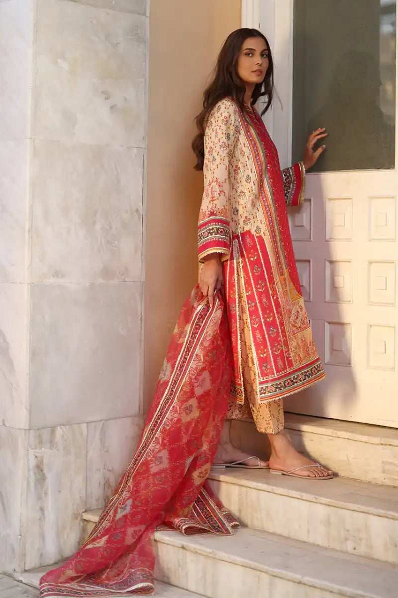 Sania Maskatiya - Lyana (B) - Khaddi Silk & Organza - 3 Piece