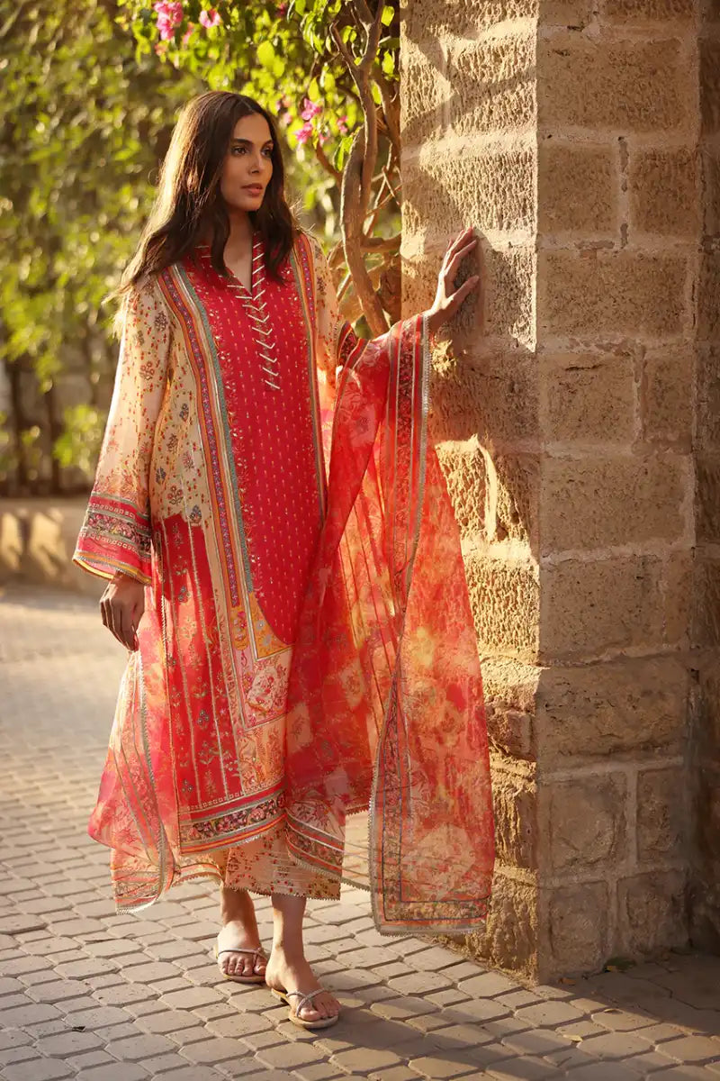 Sania Maskatiya - Lyana (B) - Khaddi Silk & Organza - 3 Piece