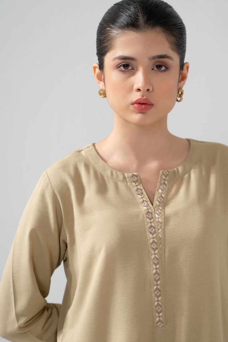 Ego - Goldy 2 piece - Embroidery  - Ayudia - Beige