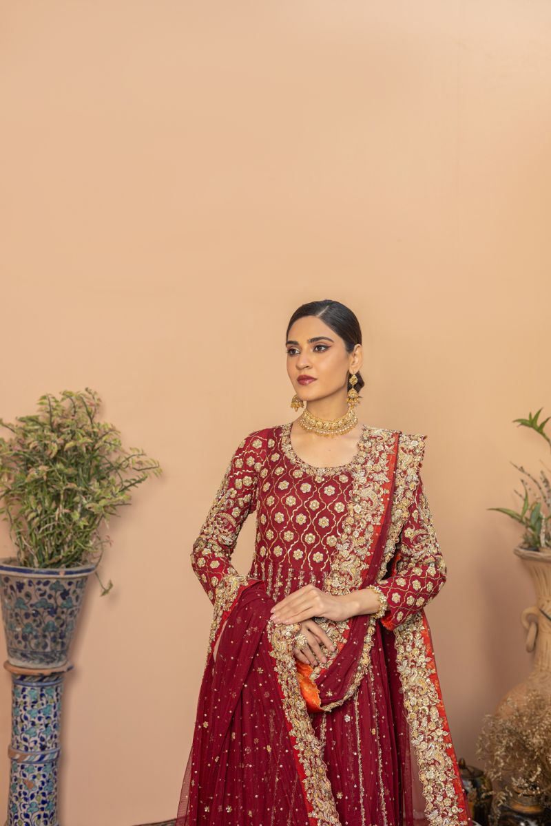 Khayal by Shaista Hasan - Crimson Couture - Net  - 3 Piece