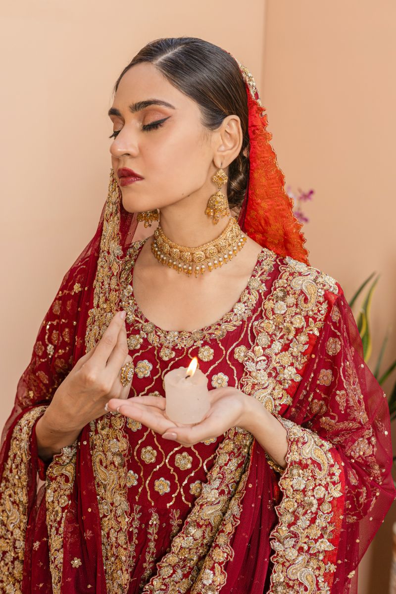 Khayal by Shaista Hasan - Crimson Couture - Net  - 3 Piece