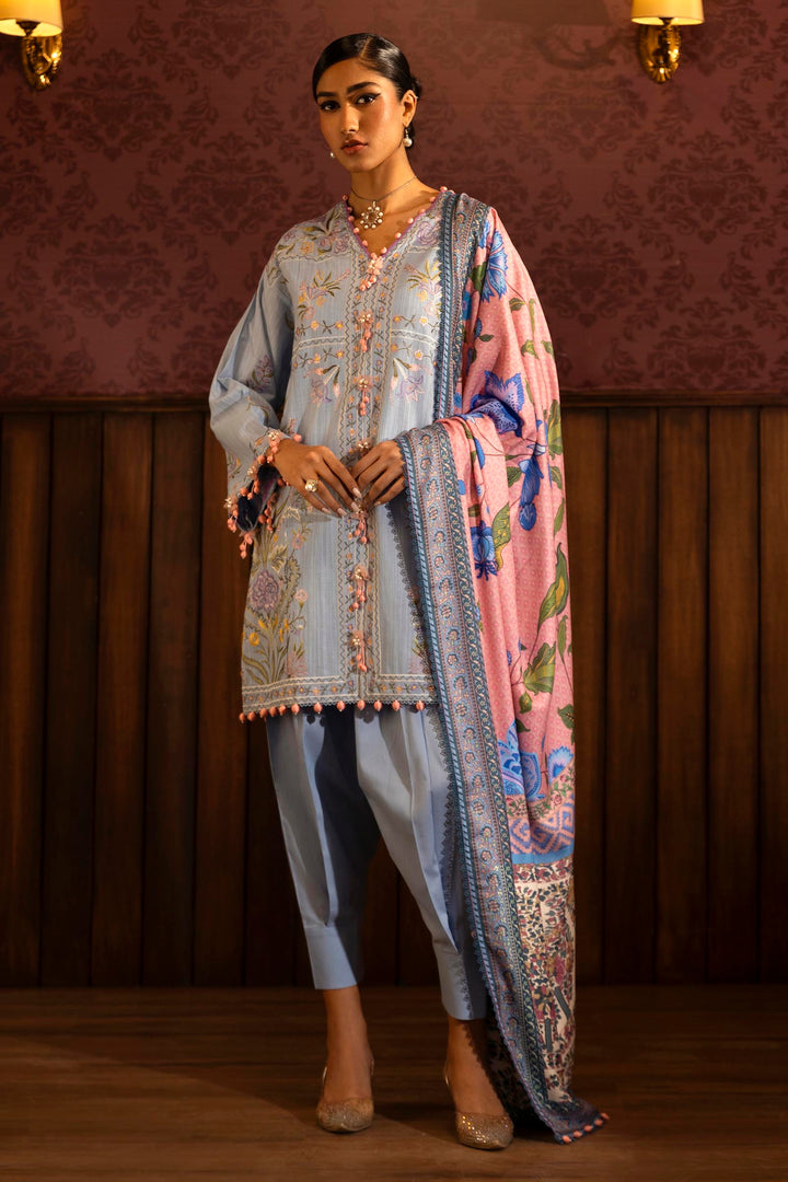 Sana Safinaz - M243-010B-3AP - 3 Piece - Unstitch