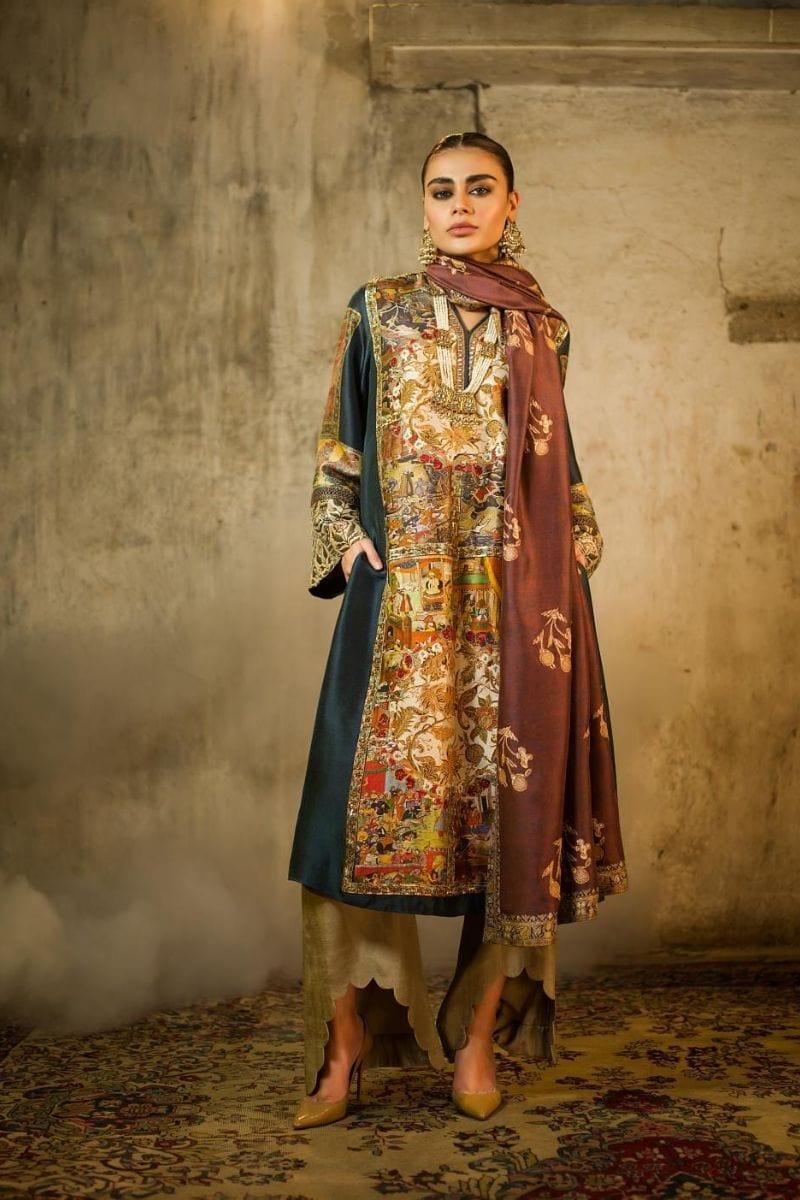 Shamaeel - Digitally Printed Long Tunic - M4 - Studio by TCS