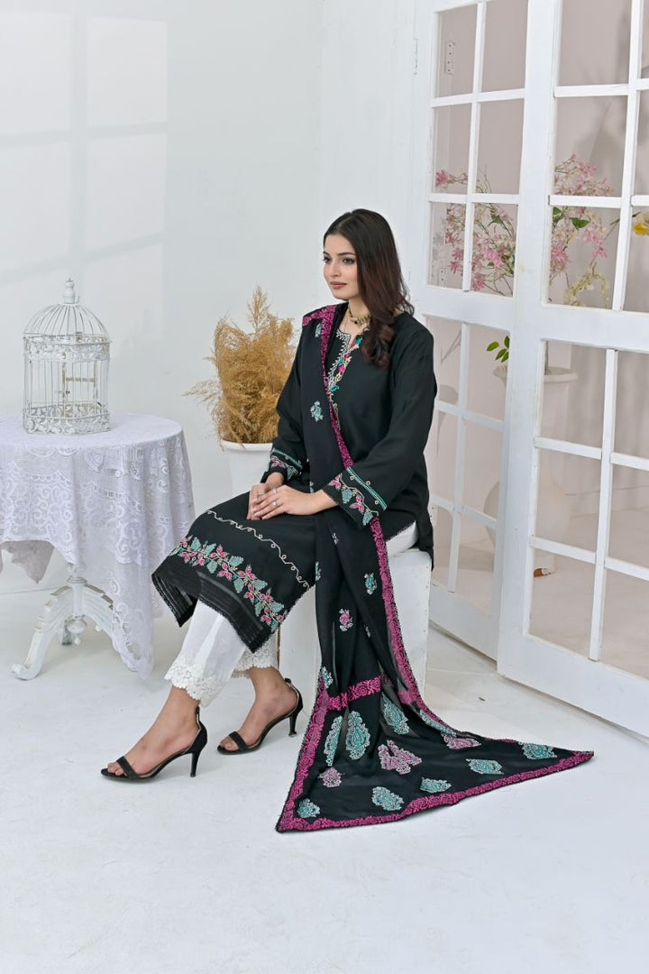 Rubys Couture - marvi - Khaadi Silk & Raw Silk - 3 Piece