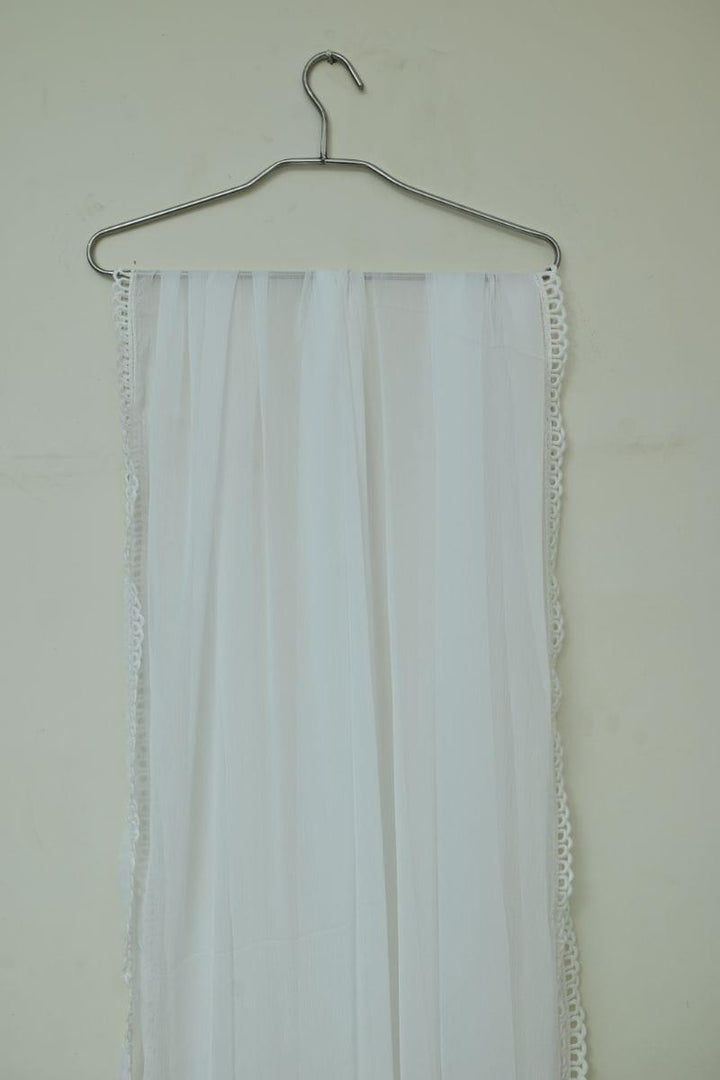 Mom's White Dupatta - MFL-107 - Studio by TCS