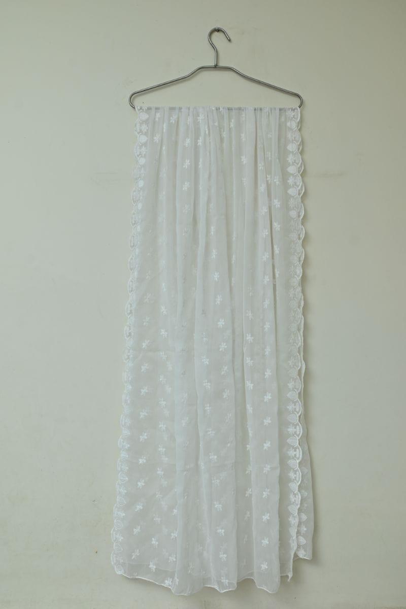 Mom's White Dupatta - MFL-108 - Studio by TCS