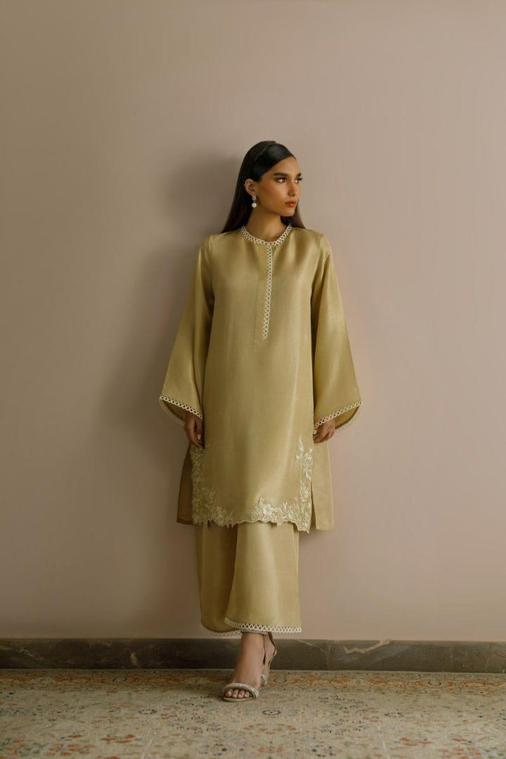 Deepak Perwani - Kut269 - Beigey Sand - Raw Silk - 2 Piece - Studio by TCS