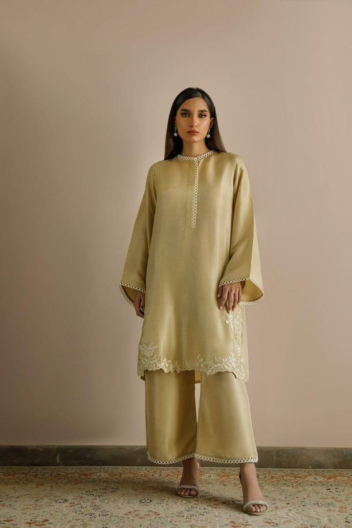 Deepak Perwani - Kut269 - Beigey Sand - Raw Silk - 2 Piece - Studio by TCS