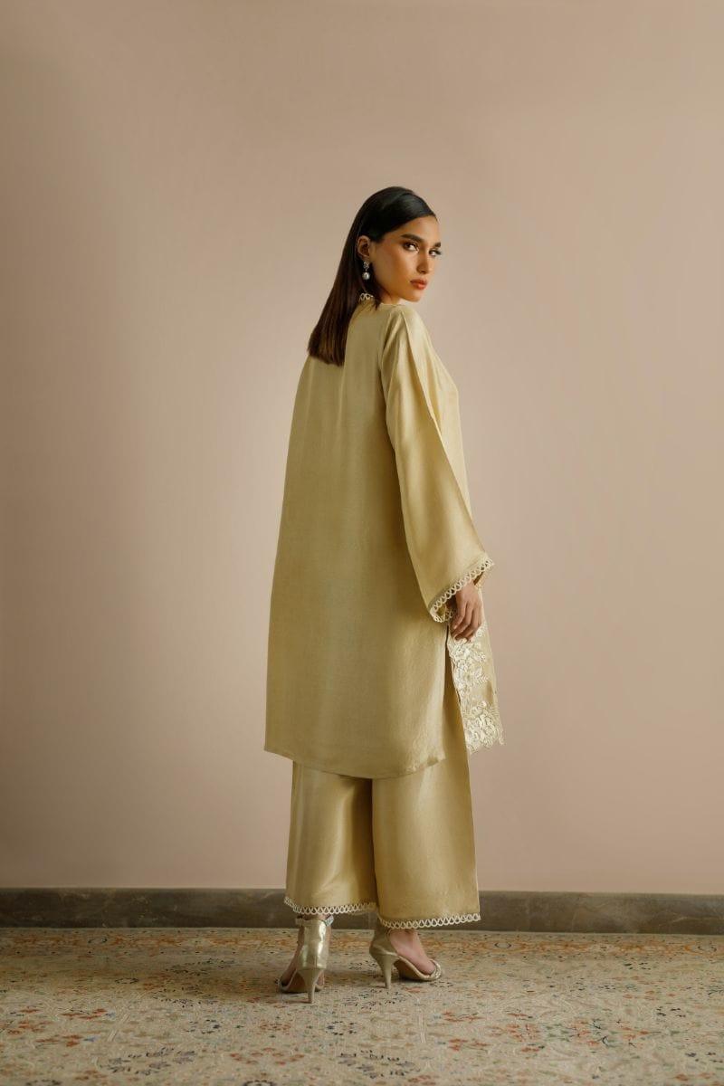 Deepak Perwani - Kut269 - Beigey Sand - Raw Silk - 2 Piece - Studio by TCS