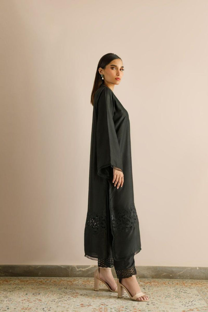 Deepak Perwani - Kut265 - Black - Raw Silk - 2 Piece - Studio by TCS