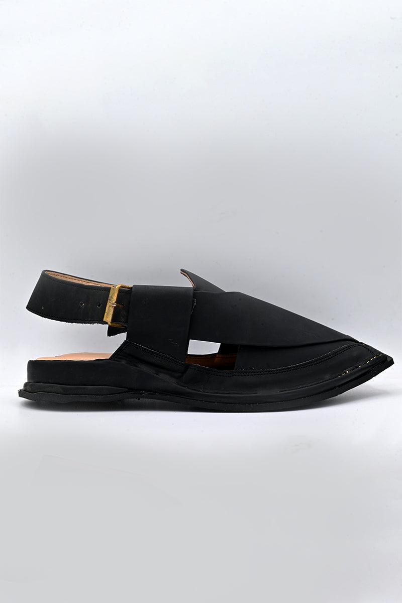 AlifYay Men Peshawri Chappal Black AY MPC05