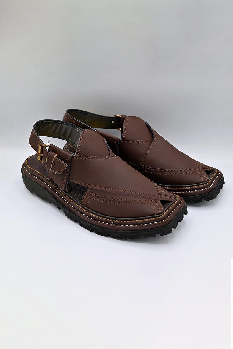 AlifYay Men Peshawri Chappal Chocolate brown AY MPC08