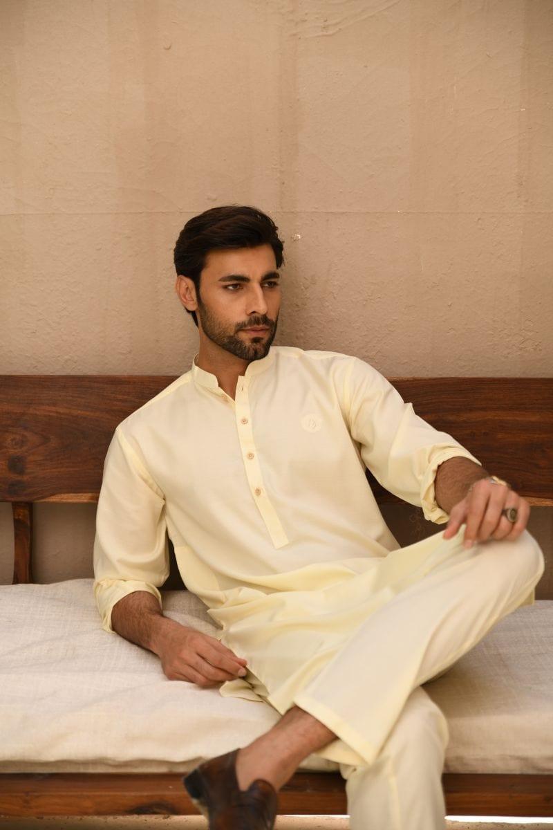 TKMANN - Cream Boski Suit - Kurta & Pajama - Silk Cotton - 2 Piece - Studio by TCS