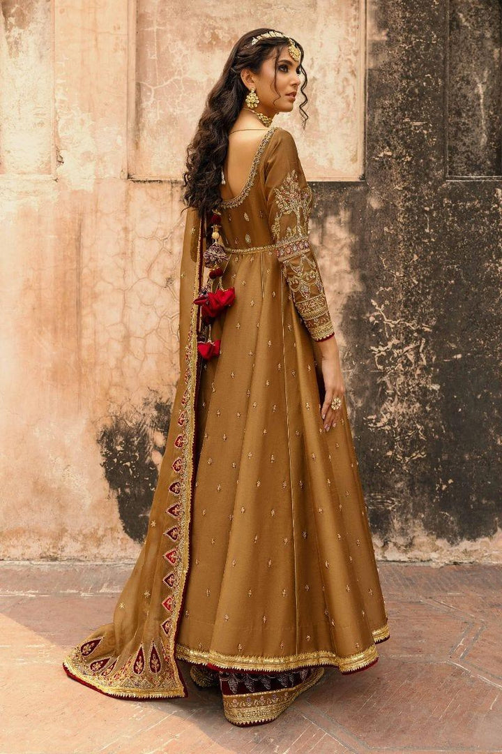 Basit Sipra - MUMTAZ D01 - Silk & Organza - brown - 3 Piece - Studio by TCS