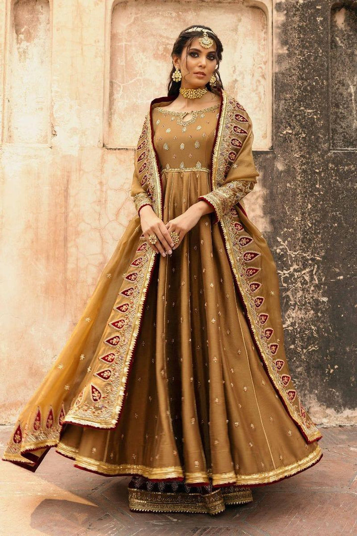 Basit Sipra - MUMTAZ D01 - Silk & Organza - brown - 3 Piece - Studio by TCS