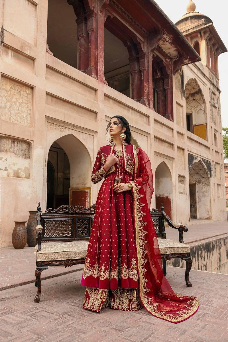 Basit Sipra - MUMTAZ MAHAL D04 - Silk & Organza - 3 Piece - Studio by TCS