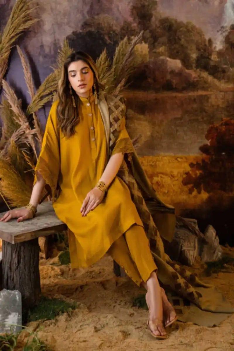 Natasha Kamal - Maple - mustard - Wool - 3 Piece - Studio by TCS