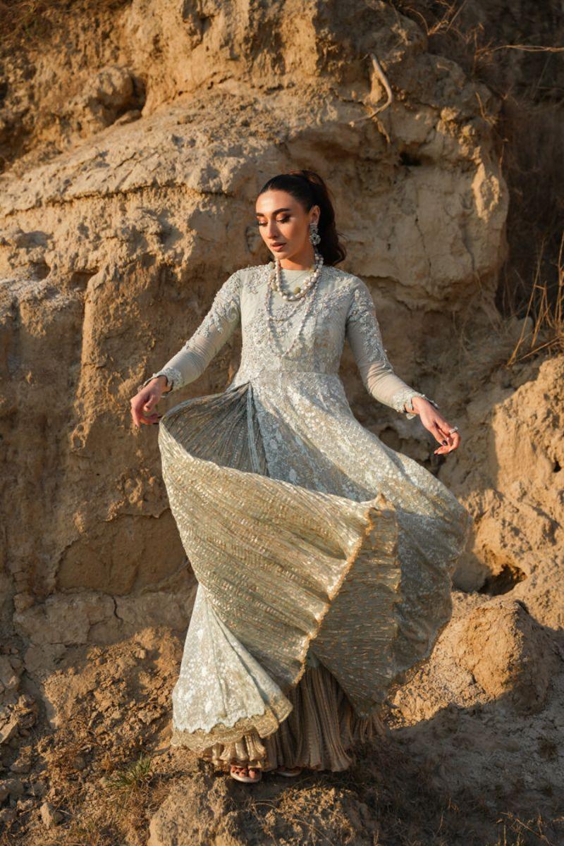 Nilofer Shahid - Mavi - 2 Piece – Verve SS 24 - Lehnga