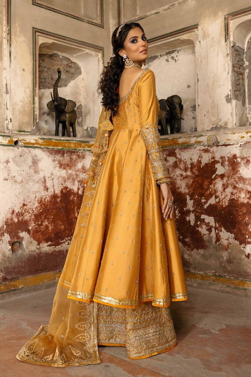 Basit Sipra - NAAZI - Silk & Organza - mustard yellow - 3 Piece - Studio by TCS