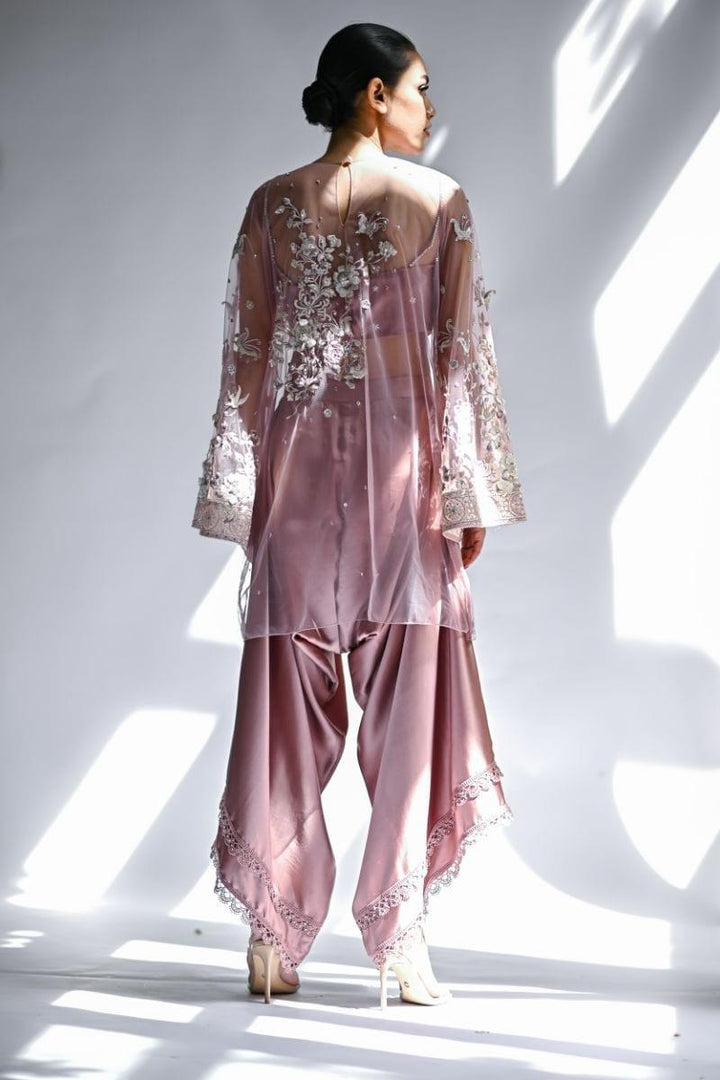 Sania Maskatiya - Mahsa - Net - Dusty Mauve - 2 Piece - Studio by TCS