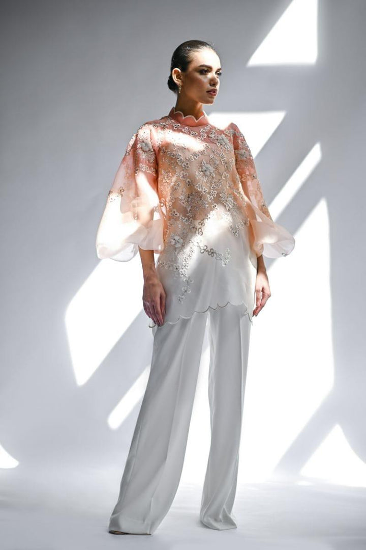 Sania Maskatiya - Saba - ORGANZA - Peach - 2 Piece - Studio by TCS