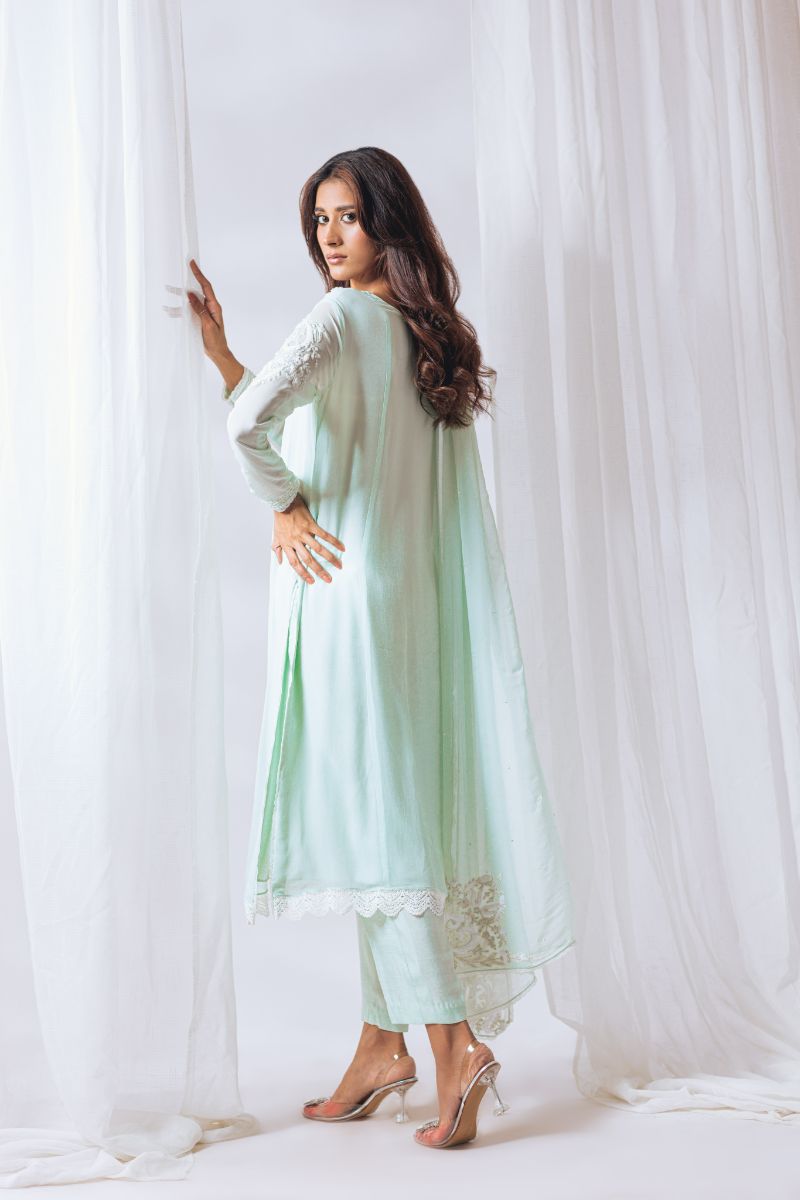 Khayal by Shaista Hasan - Pastel dream - Pure Georgette - 3 Piece