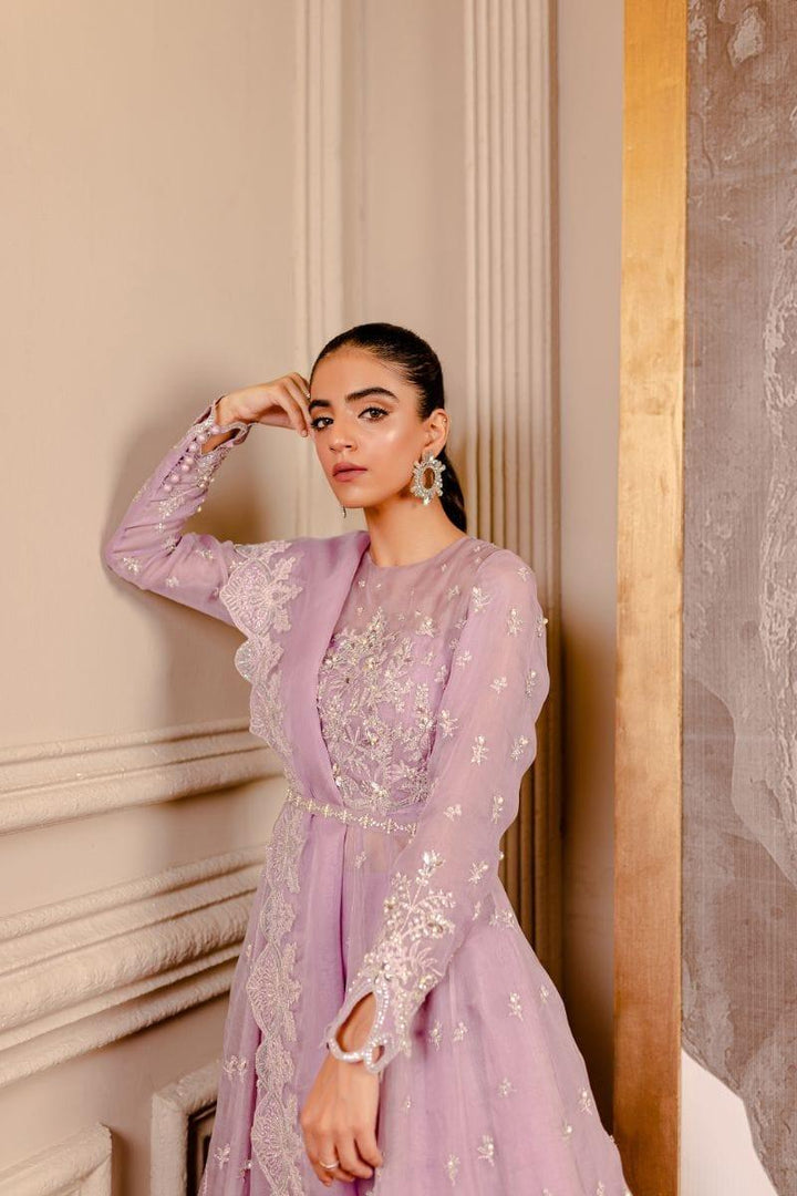 Fozia Khalid - Peri Winkle - Organza - Pishwas - 3 Piece - Studio by TCS