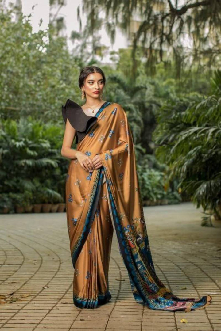 Mahdees - A Garden of Paradise- Silk Saree