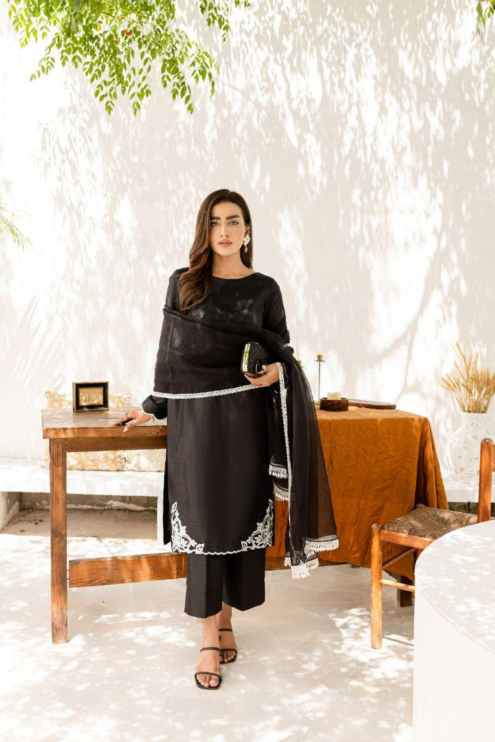 Allure by IH - RUMI - Black - Silk & Organza - 3 Piece