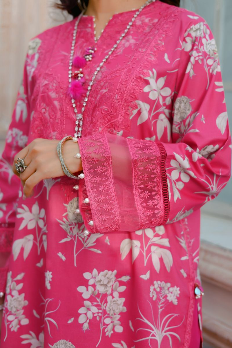 Reema Ahsan - Reha  - Lawn  - Shoking pink  - 3 Piece