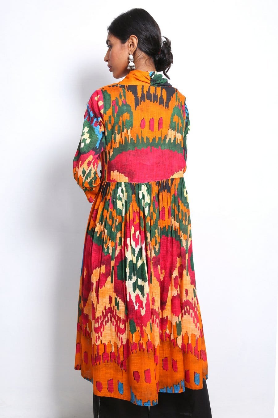 Generation - Multi Color Molten Ikat Frock - 1 PC