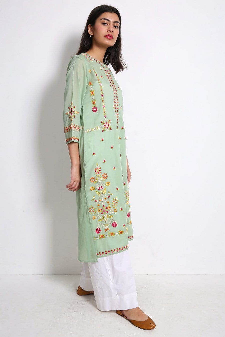 Generation - Sea Green Sarang Kurta - 1 PC