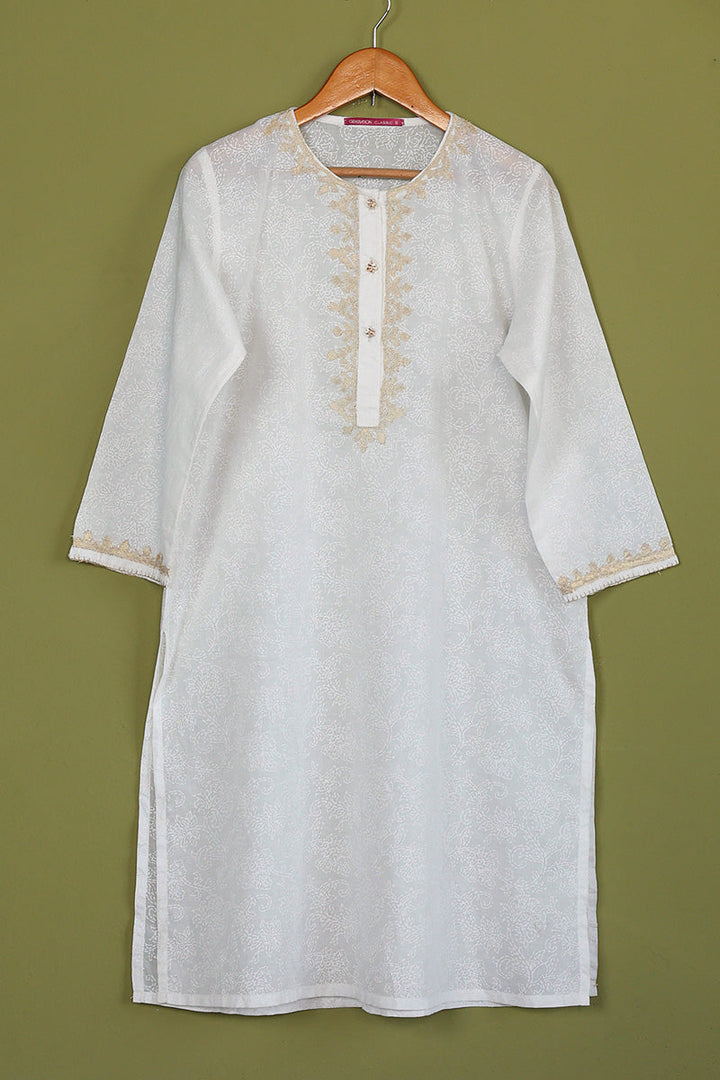 Generation - Kausar Safaida Kurta - Lawn - White - 1 Piece